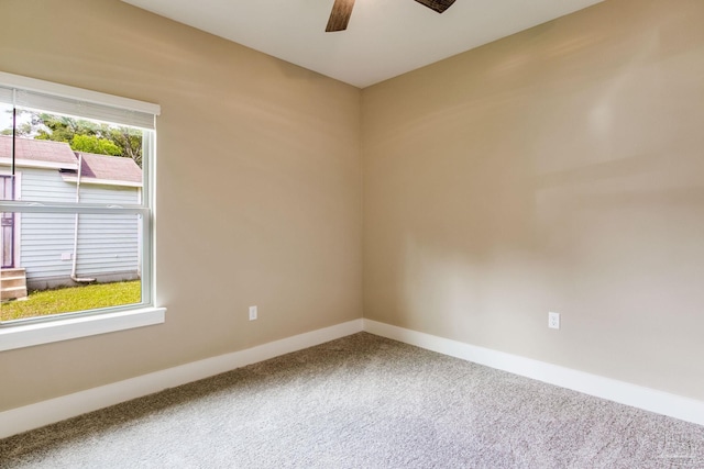205 Webb St, Cantonment, FL 32533 - unfurnished room featuring carpet flooring, ceiling fan, and baseboards