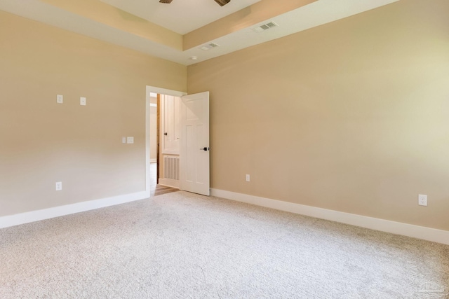 205 Webb St, Cantonment, FL 32533 - empty room featuring light carpet, a ceiling fan, and baseboards