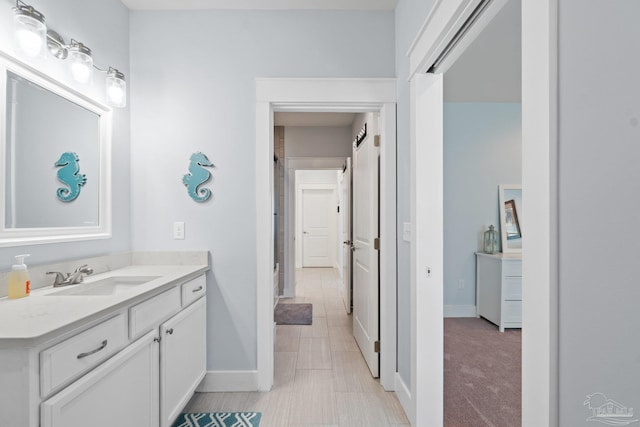 bathroom featuring vanity