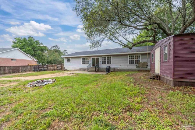 4793 Coronado Cir, Crestview, FL 32539 - rear view of property featuring entry steps and a patio