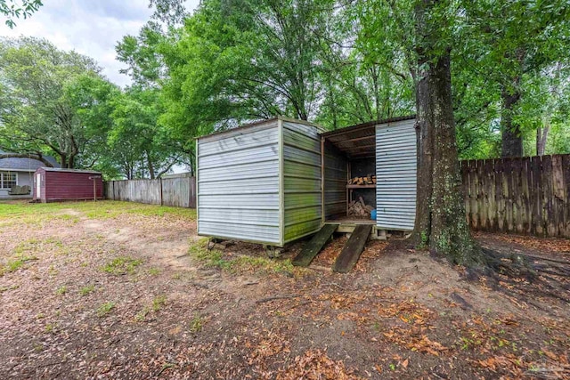 4793 Coronado Cir, Crestview, FL 32539 - view of shed featuring a fenced backyard