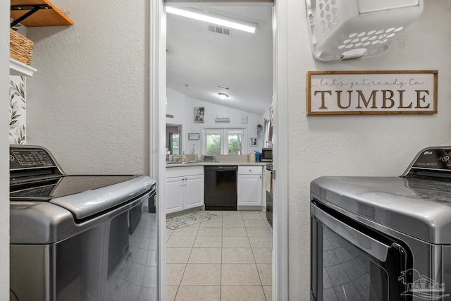 80 Woodland St, Cantonment, FL 32533 - laundry area featuring independent washer and dryer and light tile patterned floors