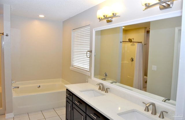 1701 Eagle Ter, Cantonment, FL 32533 - full bath featuring tile patterned floors, a sink, and a garden tub