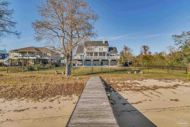 view of rear view of property