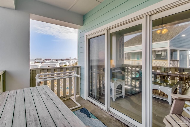 view of balcony