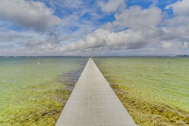 exterior space featuring a water view