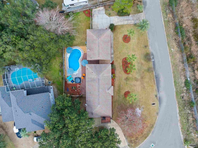 1669 Tidewater Ln, Navarre, FL 32566 - drone / aerial view of a pool