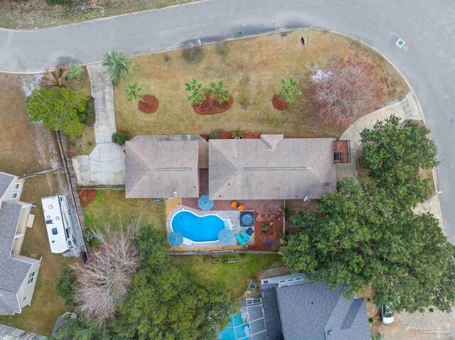1669 Tidewater Ln, Navarre, FL 32566 - drone / aerial view of a pool area