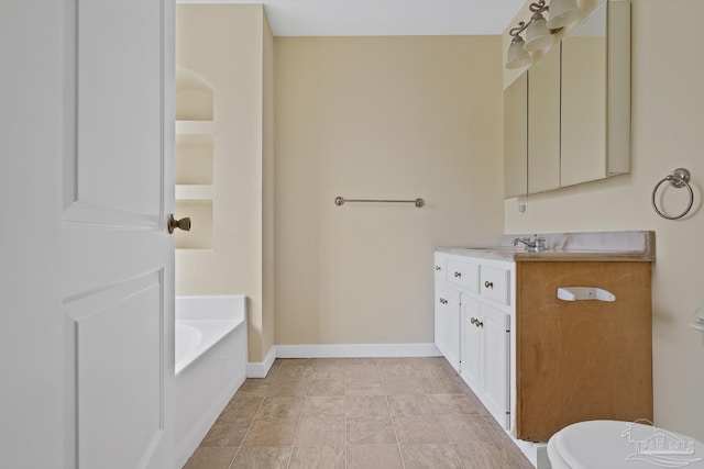 506 E Scott St, Pensacola, FL 32503 - full bath with vanity, baseboards, toilet, and a bath