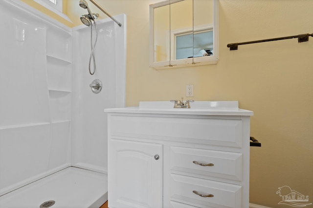506 E Scott St, Pensacola, FL 32503 - bathroom featuring vanity and a shower stall