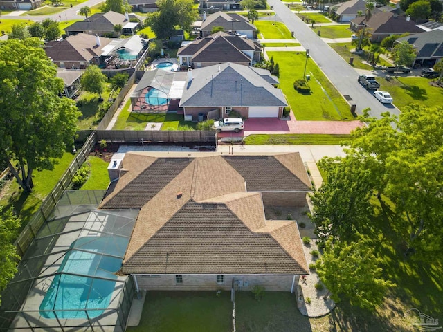 5140 Grumann Dr, Pensacola, FL 32507 - aerial perspective of suburban area with a pool