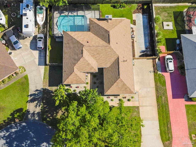 5140 Grumann Dr, Pensacola, FL 32507 - bird's eye view of a pool