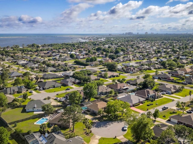 5140 Grumann Dr, Pensacola, FL 32507 - aerial perspective of suburban area featuring a nearby body of water