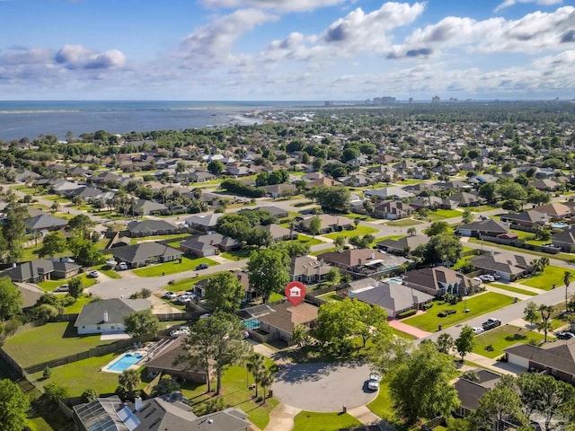5140 Grumann Dr, Pensacola, FL 32507 - aerial view of residential area with a nearby body of water