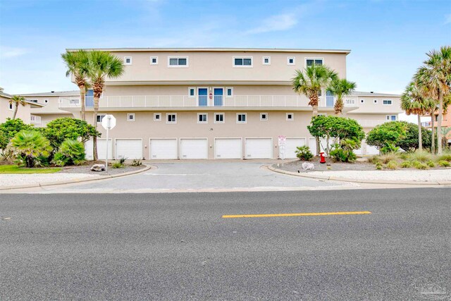 view of property with a garage