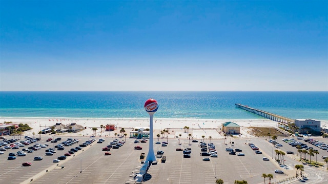 property view of water with a view of the beach