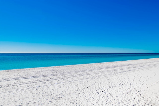 water view featuring a beach view