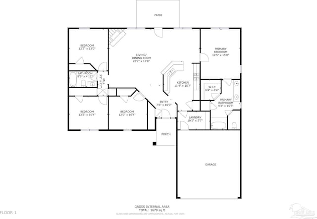 3086 Myrshine Dr, Pensacola, FL 32506 - plan
