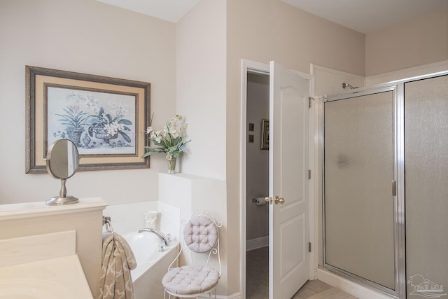 1013 Patriot Pl, Pensacola, FL 32534 - bathroom featuring vanity and independent shower and bath