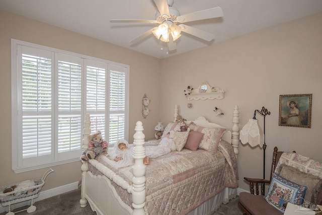 1013 Patriot Pl, Pensacola, FL 32534 - carpeted bedroom featuring multiple windows and ceiling fan