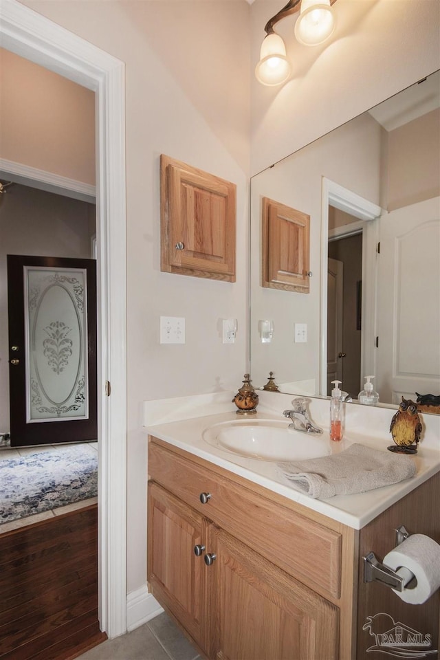 1013 Patriot Pl, Pensacola, FL 32534 - bathroom featuring vanity and tile patterned floors