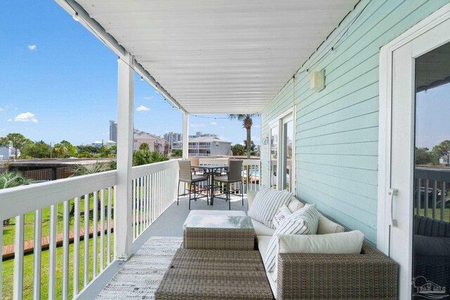 view of balcony