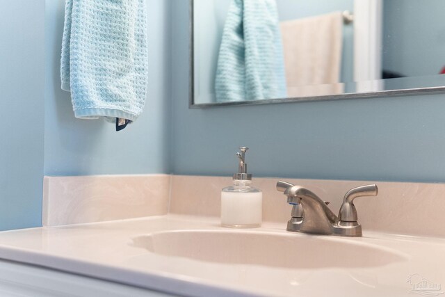 bathroom with vanity