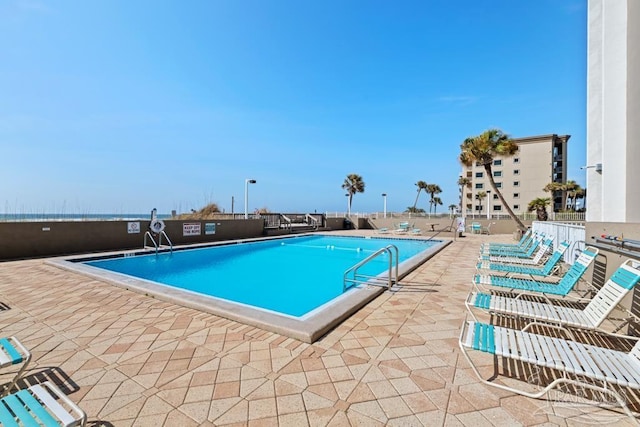 view of pool with a patio