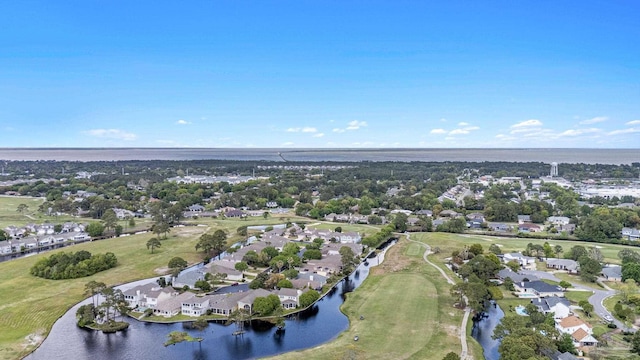 1124 Willowood Cir, Gulf Breeze, FL 32563 - birds eye view of property featuring a residential view, view of golf course, and a water view