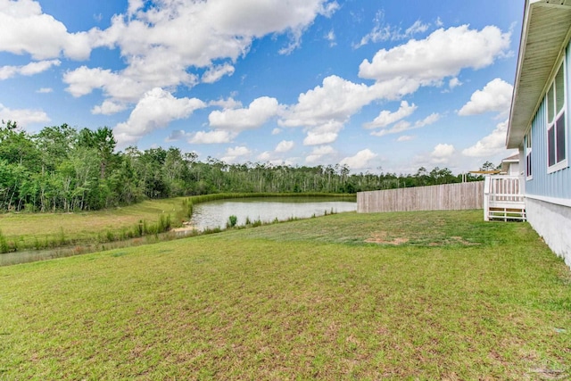 10885 Blacktail Loop, Pensacola, FL 32526 - view of green lawn with a water view