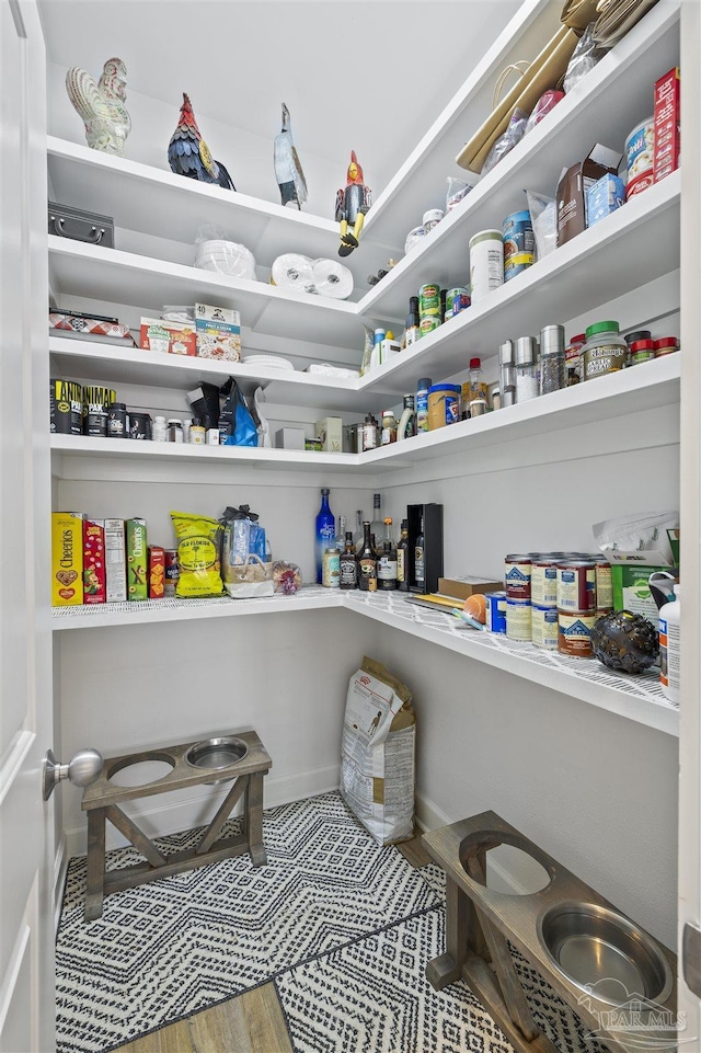 view of pantry