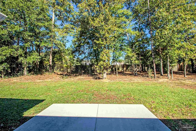 view of yard featuring a patio