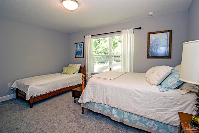 bedroom with carpet floors