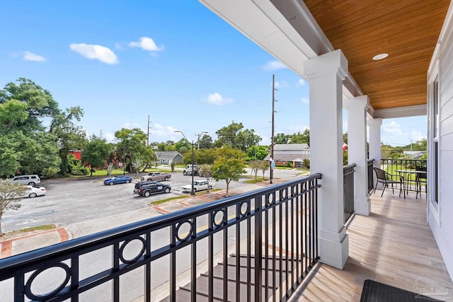 view of balcony