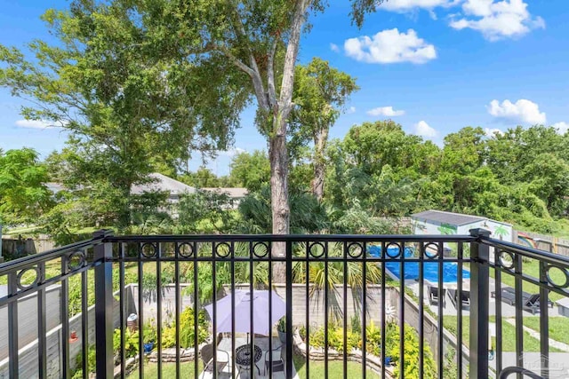 view of balcony