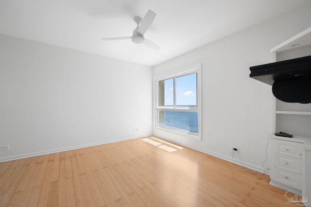 825 Bayshore Dr Unit 1206, Pensacola, FL 32507 - unfurnished bedroom with light wood-style floors, baseboards, and ceiling fan