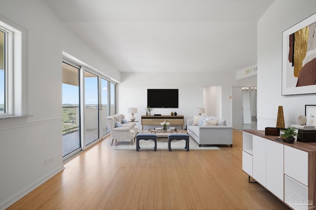 825 Bayshore Dr Unit 1206, Pensacola, FL 32507 - living area featuring light wood-type flooring and baseboards