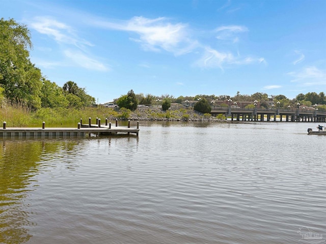 2701 E De Soto St, Pensacola, FL 32503 - water view featuring a boat dock