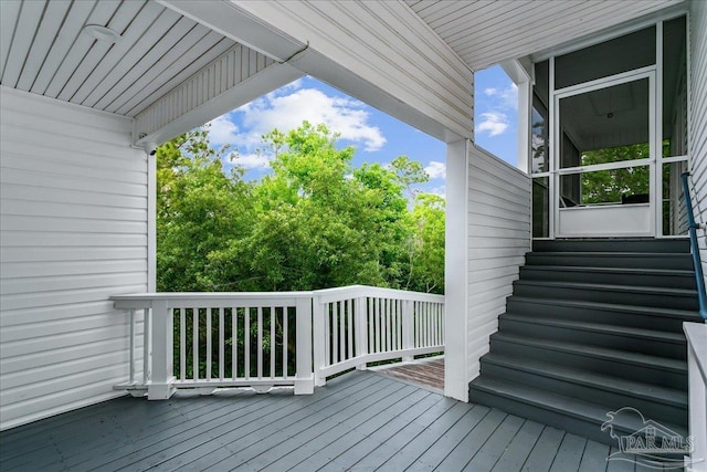 view of deck