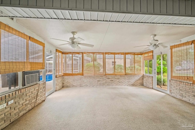 4420 Bellwood Cir, Pace, FL 32571 - unfurnished sunroom featuring ceiling fan and plenty of natural light
