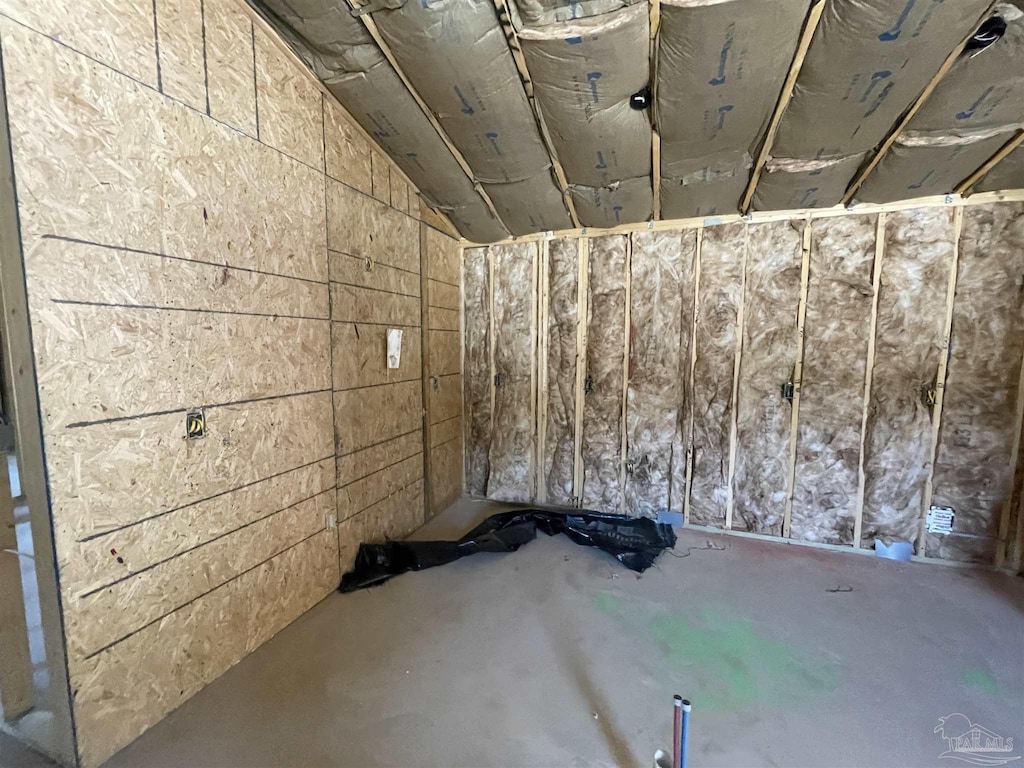 view of basement