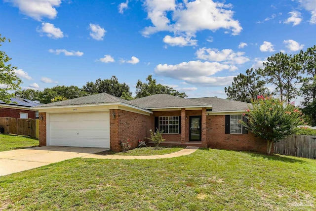 5833 Pebble Ridge Dr, Milton, FL 32583 - single story home featuring a garage, concrete driveway, and brick siding