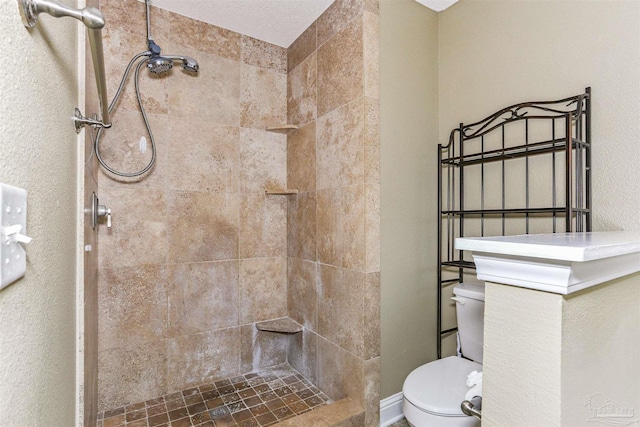 5833 Pebble Ridge Dr, Milton, FL 32583 - bathroom with toilet and a tile shower