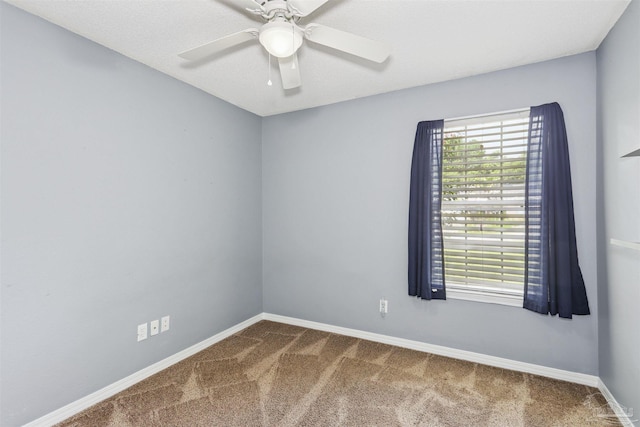 5833 Pebble Ridge Dr, Milton, FL 32583 - spare room with carpet and a ceiling fan