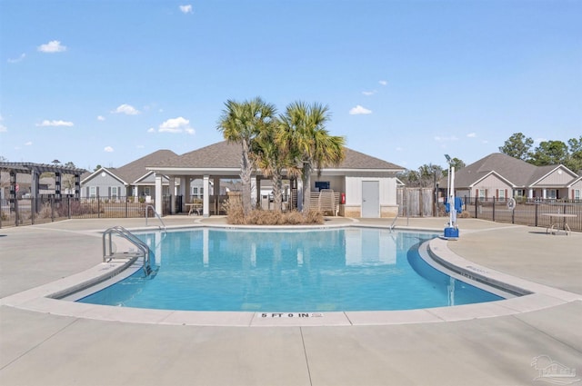 5722 Conley Ct, Pace, FL 32571 - community pool with a patio area and a pergola