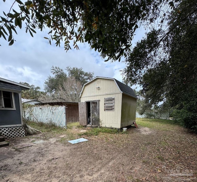 view of outdoor structure