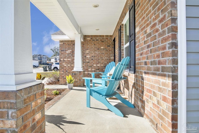 view of patio / terrace with a porch