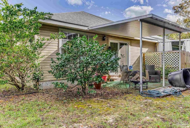 view of rear view of property