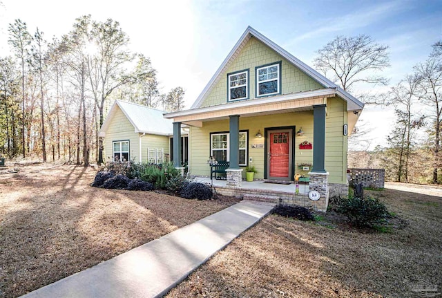 view of front of house with a porch