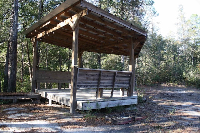 view of property's community featuring a deck